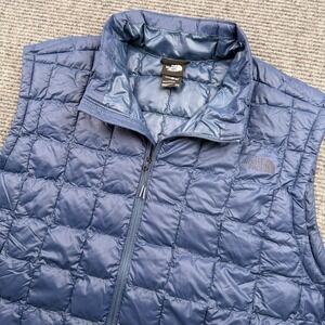 The North Face Vest Mens 3XL Blue ThermoBall Eco Puffer Insulated Zip Shady Blue